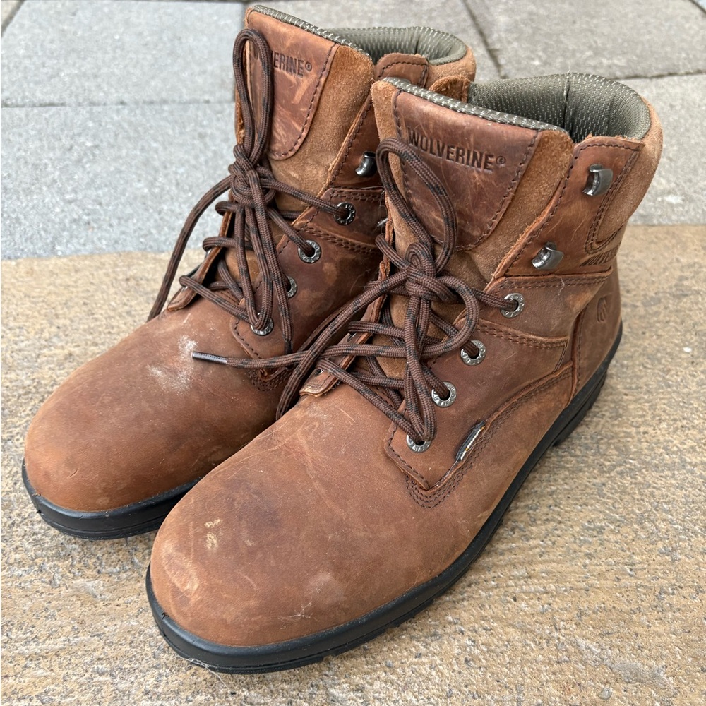 Wolverine Durashock Steel Toe Boots Size 11.5